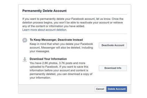is there a way to delete facebook but keep messenger