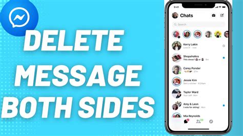 is there a way to delete messenger messages on both sides