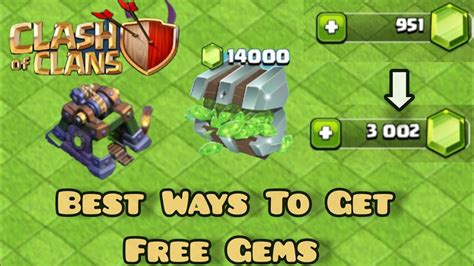 is there a way to get free gems in clash of clans
