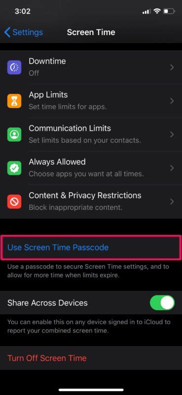 is there a way to hide app usage on screen time