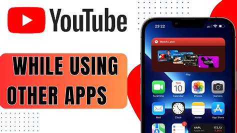 is there a way to watch youtube while using other apps