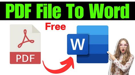 is there an easy way to convert a pdf to word