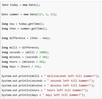 is there date data type in java