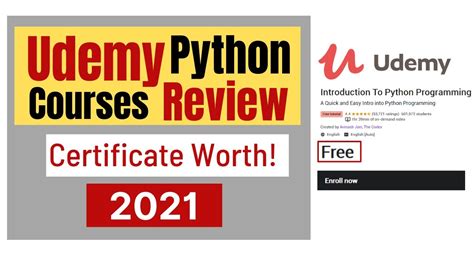 is udemy python course worth it