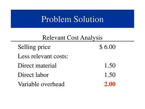 is variable overhead a relevant cost