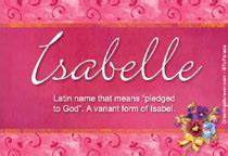 isabelle meaning in hebrew