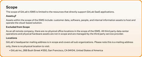 iso scope statement examples