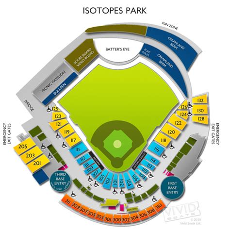 Isotopes Seating Chart With Rows