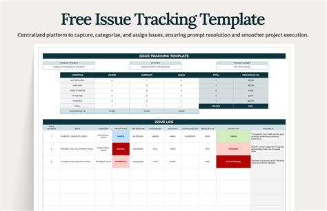 issue tracking template excel free