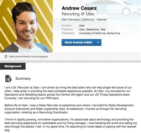 it manager linkedin profile examples