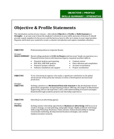it resume objective statement