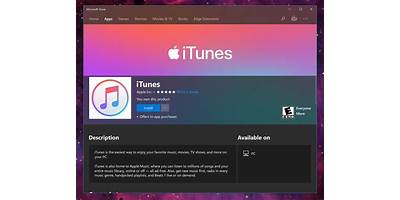 iTunes on a computer