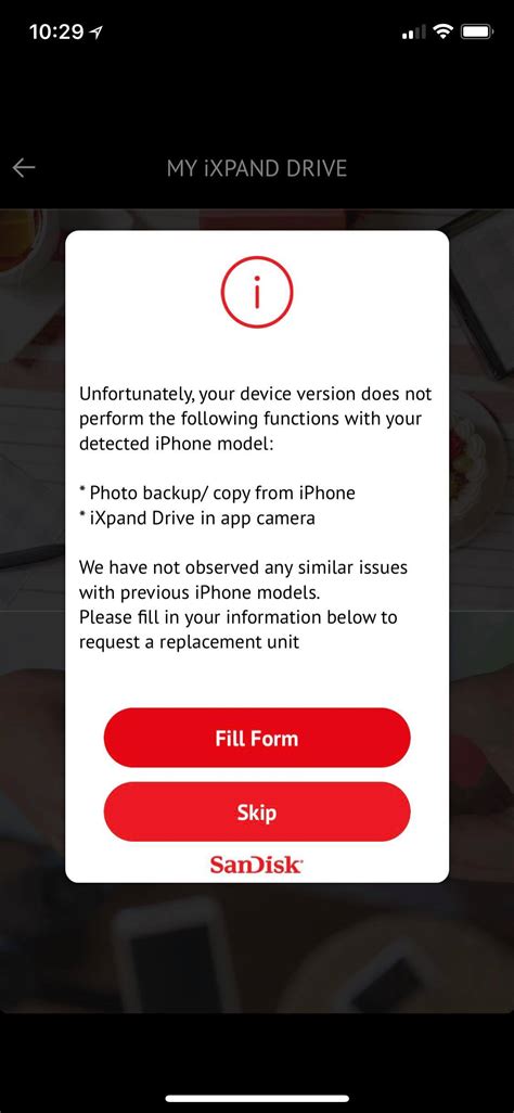 ixpand flash drive not working on iphone