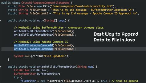 java append to file example
