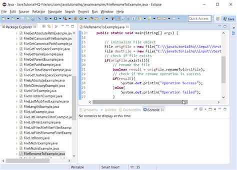 java file rename example