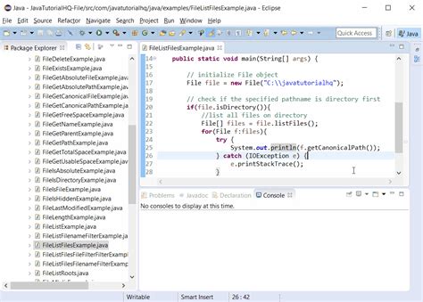java files.list example