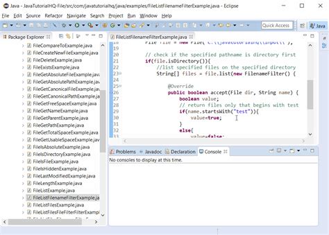 java io file list filenamefilter filter example