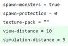 java realms render distance