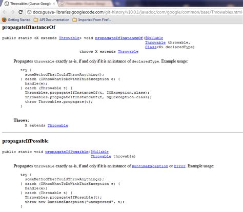 javadoc documentation example