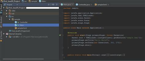 javafx sample project