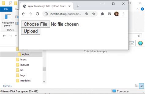 javascript ajax file upload example