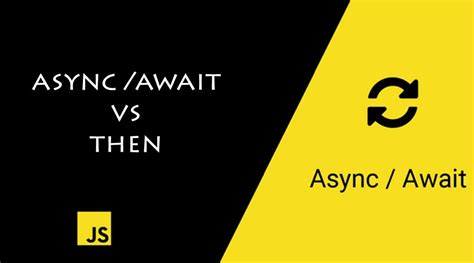 javascript await vs then