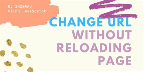 javascript change address bar url without redirecting