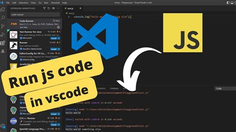 javascript code running