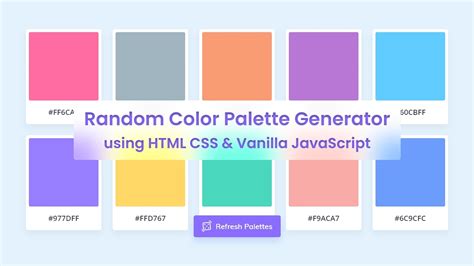 javascript color code generator