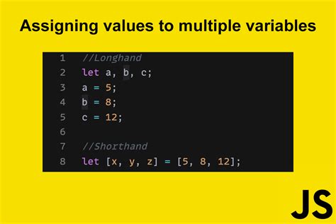 javascript declare and assign multiple variables