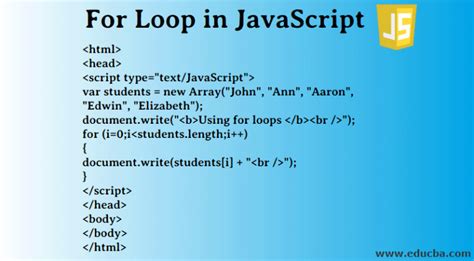 javascript for each loop example