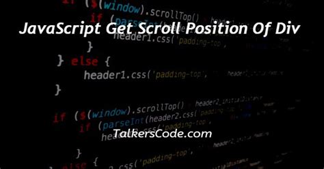 javascript scroll to position in div