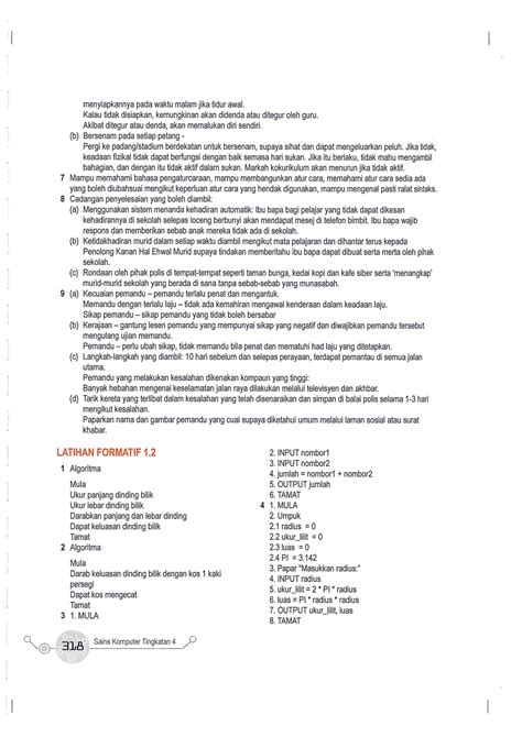 jawapan latihan formatif 1.5 sains komputer tingkatan 4