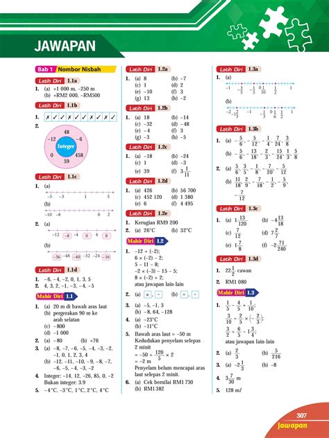 jawapan matematik buku teks tingkatan 1