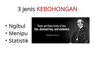 jenis kebohongan
