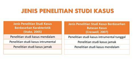 jenis studi kasus
