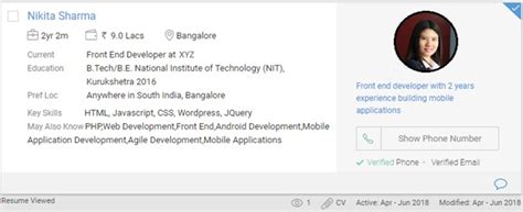 job profile for software developer in naukri example