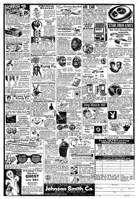 Johnson Smith Catalog 1960s