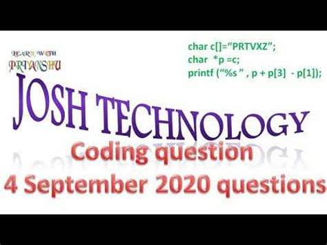 josh technology front end developer coding questions