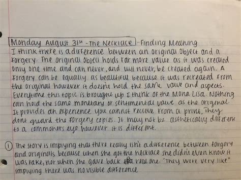 journal entry example in english
