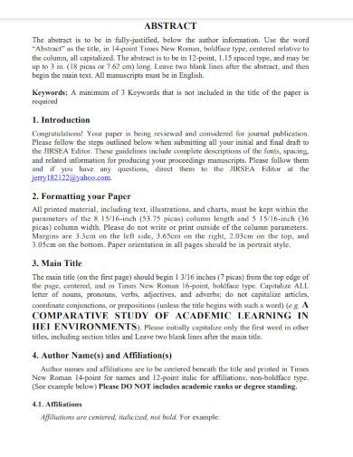 journal format example pdf