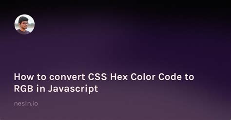 js convert css color to hex