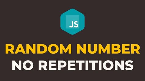 js random number without repeat
