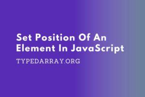 js set position absolute