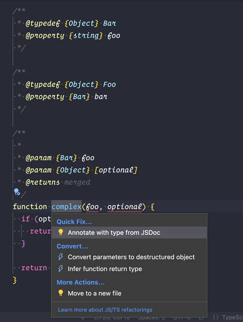 jsdoc typedef example