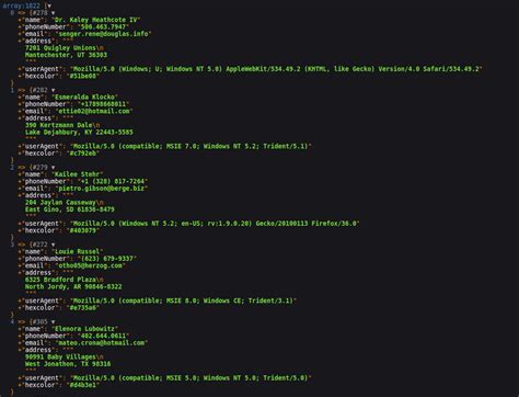json file format sample