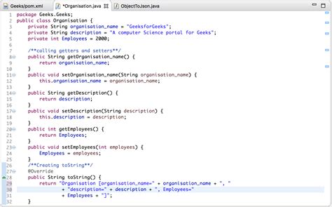 json object example java