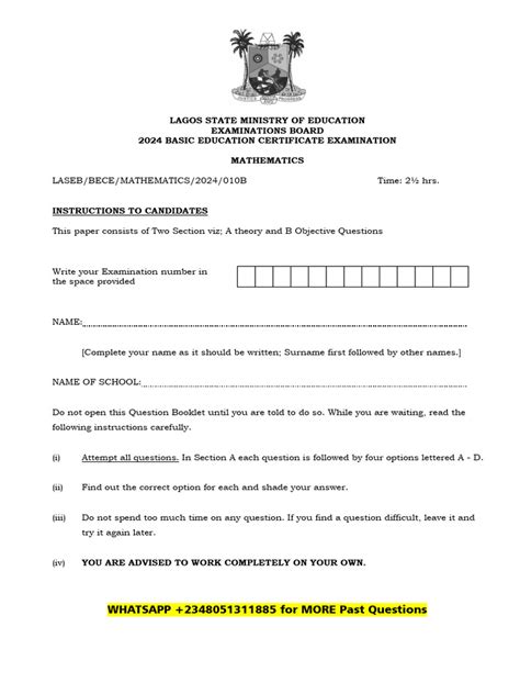 jss3 crs mock exam questions and answers