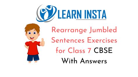 jumbled sentences for class 7 mcq with answers