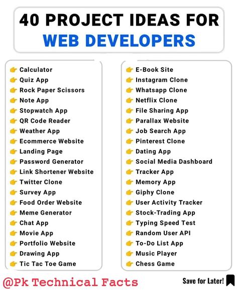 junior developer project ideas